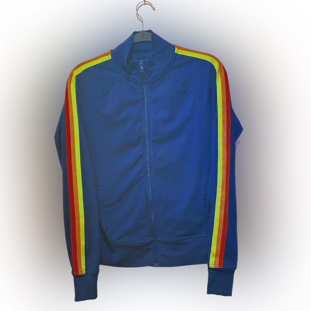 Blue and Red Teddy Jacket with Cozy Design